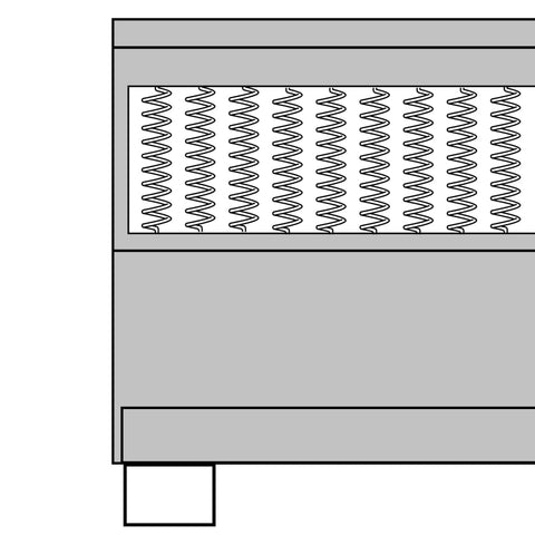 Boxspringbett Dunkelgrau Stoff 160x200 cm