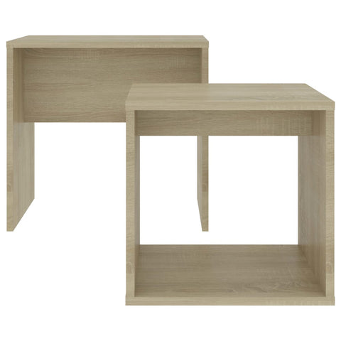 vidaXL Couchtisch-Set Sonoma-Eiche 48 x 30 x 45 cm Holzwerkstoff