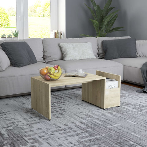 vidaXL Couchtisch Sonoma-Eiche 90x45x35 cm Holzwerkstoff