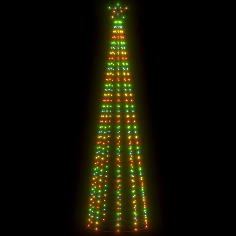 vidaXL Weihnachtsbaum in Kegelform 400 LEDs Bunt 100x360 cm