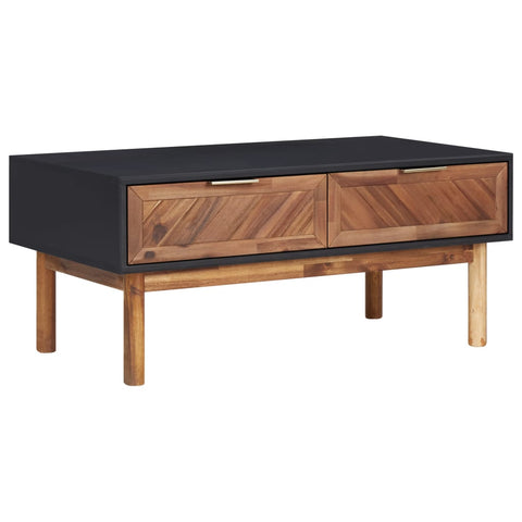 vidaXL Couchtisch 90x50x40 cm Akazie Massivholz und MDF