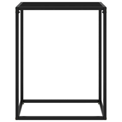 vidaXL Konsolentisch Schwarz 60x35x75 cm Hartglas