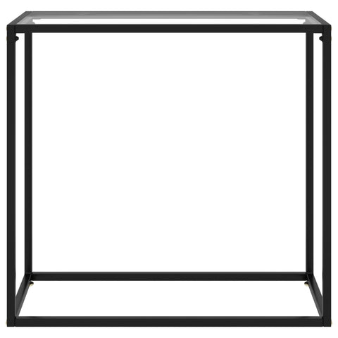 vidaXL Konsolentisch Transparent 80x35x75 cm Hartglas