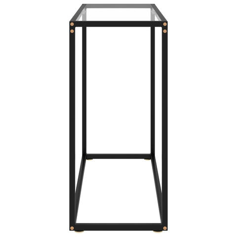 vidaXL Konsolentisch Transparent 80x35x75 cm Hartglas