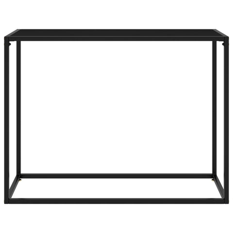 vidaXL Konsolentisch Schwarz 100x35x75 cm Hartglas