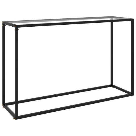 vidaXL Konsolentisch Transparent 120x35x75 cm Hartglas