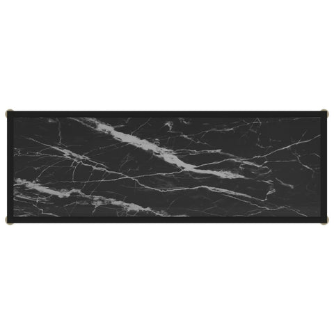 vidaXL Konsolentisch Schwarz 100x35x75 cm Hartglas