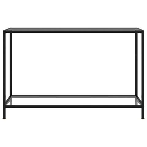 vidaXL Konsolentisch Transparent 120x35x75 cm Hartglas