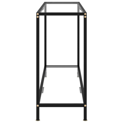 vidaXL Konsolentisch Transparent 120x35x75 cm Hartglas