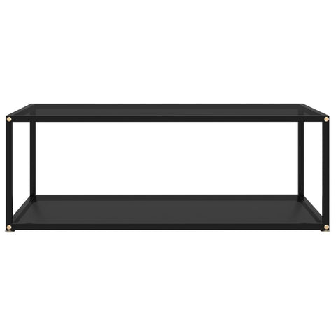 Couchtisch Schwarz 100x50x35 cm Hartglas