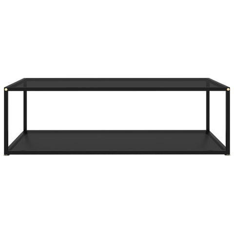 Couchtisch Schwarz 120x60x35 cm Hartglas