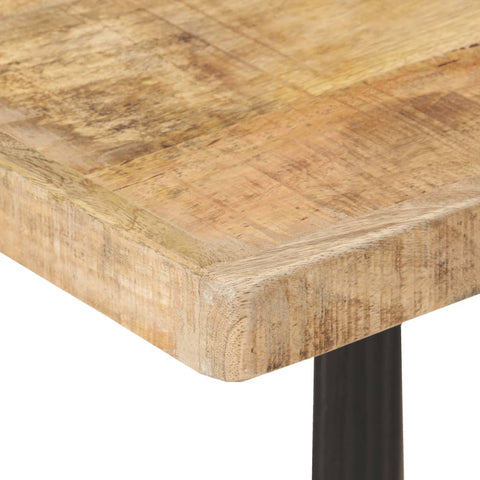 vidaXL Bistrotisch 60x60x77 cm Raues Mangoholz