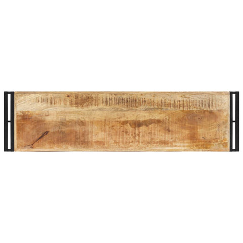 vidaXL Konsolentisch 120x30x75 cm Raues Mangoholz