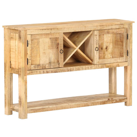 vidaXL Sideboard 120x30x76 cm Raues Mangoholz