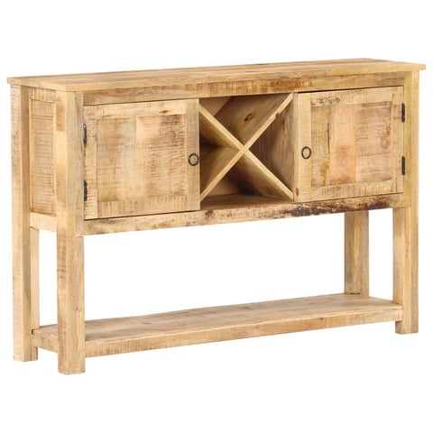 vidaXL Sideboard 120x30x76 cm Raues Mangoholz