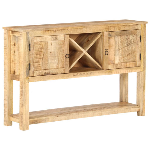 vidaXL Sideboard 120x30x76 cm Raues Mangoholz