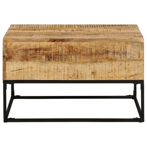 vidaXL Couchtisch 68x68x41 cm Raues Mangoholz