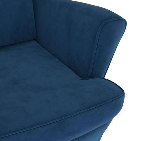 Sessel Blau Samt