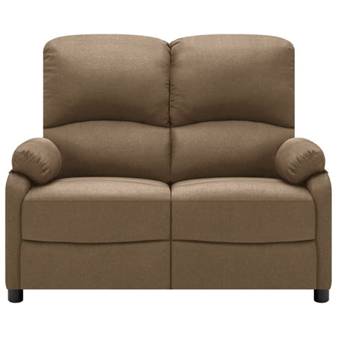 2-Sitzer-Sofa Verstellbar Taupe Stoff