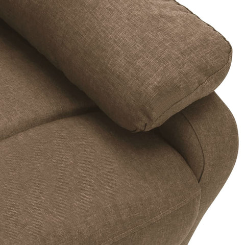 2-Sitzer-Sofa Verstellbar Taupe Stoff