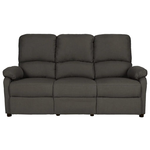 vidaXL 3-Sitzer-Sofa Verstellbar Dunkelgrau Stoff