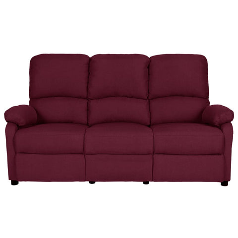 3-Sitzer-Sofa Verstellbar Lila Stoff