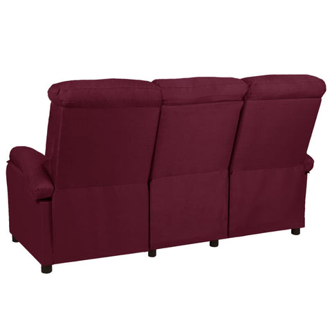 3-Sitzer-Sofa Verstellbar Lila Stoff