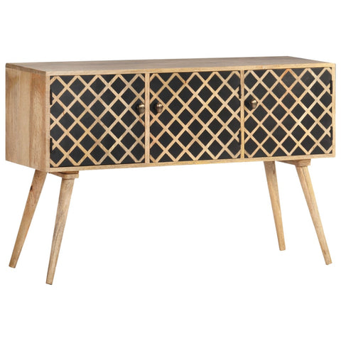 vidaXL Sideboard 118x35x75 cm Massivholz Mango