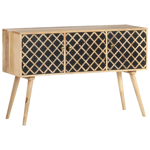 vidaXL Sideboard 118x35x75 cm Massivholz Mango