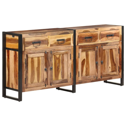 vidaXL Sideboard 172x35x80 cm Massivholz Akazie Honigfarben