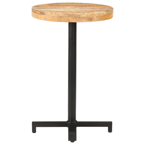 vidaXL Bistrotisch Rund Ø50x75 cm Raues Mangoholz