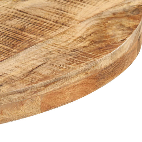 vidaXL Bistrotisch Rund Ø60x75 cm Raues Mangoholz