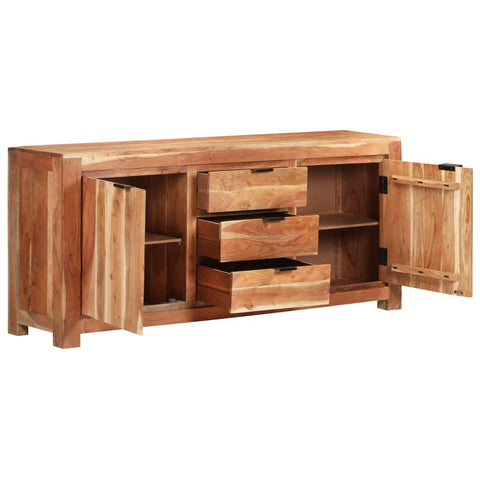 vidaXL Sideboard 175x40x75 cm Akazie Massivholz