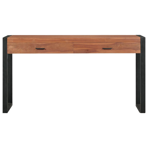 vidaXL Schreibtisch mit 2 Schubladen 140x40x75 cm Teakholz