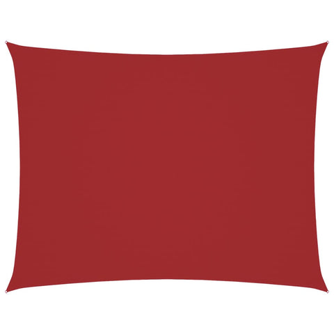 hocami - Sonnensegel Oxford-Gewebe Rechteckig 3,5x5 m Rot - sonnensegel-oxford-gewebe-rechteckig-3-5x5-m-rot - 