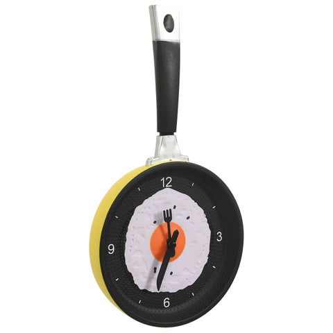 vidaXL Wanduhr mit Spiegelei-Pfannen-Design 18,8 cm