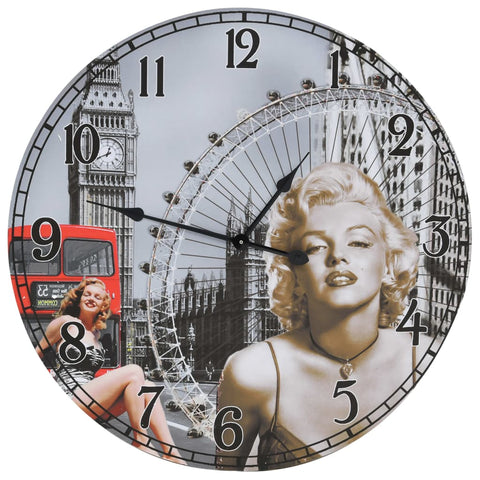 vidaXL Wanduhr Vintage Marilyn Monroe 60 cm