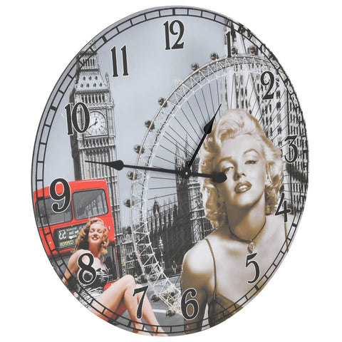 vidaXL Wanduhr Vintage Marilyn Monroe 60 cm