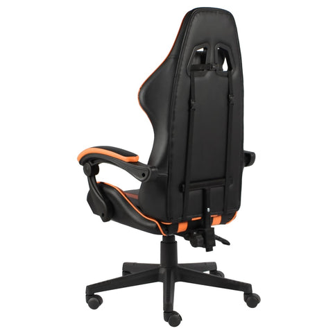 vidaXL Gaming-Stuhl Schwarz und Orange Kunstleder