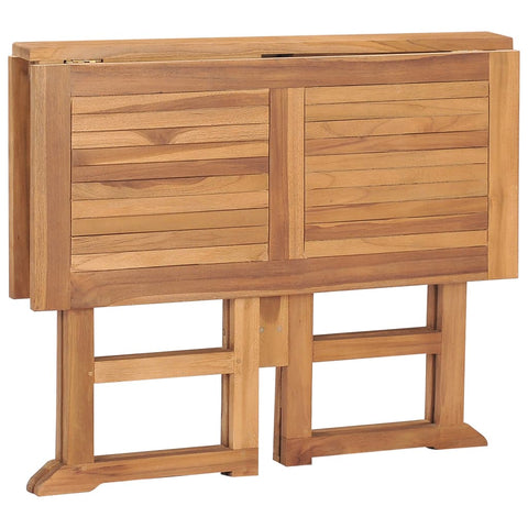 vidaXL Klappbarer Garten-Esstisch 90x90x75 cm Massivholz Teak