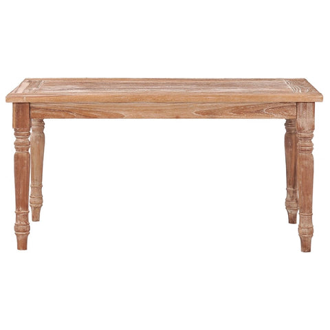 vidaXL Batavia-Couchtisch 90x50x45 cm Teak Massivholz Getüncht