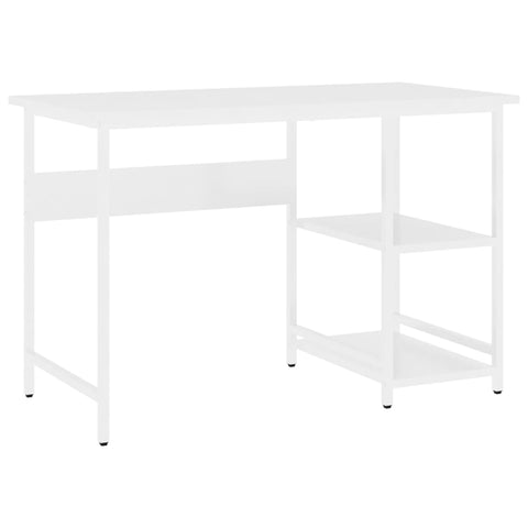 vidaXL Computertisch Weiß 105x55x72 cm MDF und Metall