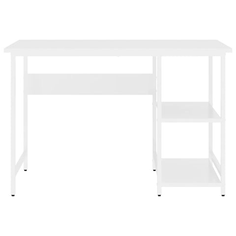 vidaXL Computertisch Weiß 105x55x72 cm MDF und Metall