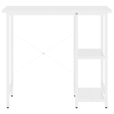 vidaXL Computertisch Weiß 80x40x72 cm MDF und Metall