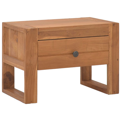 vidaXL Nachttisch 50x30x35 cm Teak Massivholz