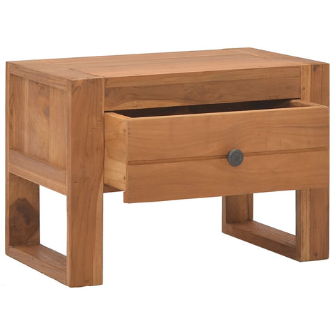 vidaXL Nachttisch 50x30x35 cm Teak Massivholz