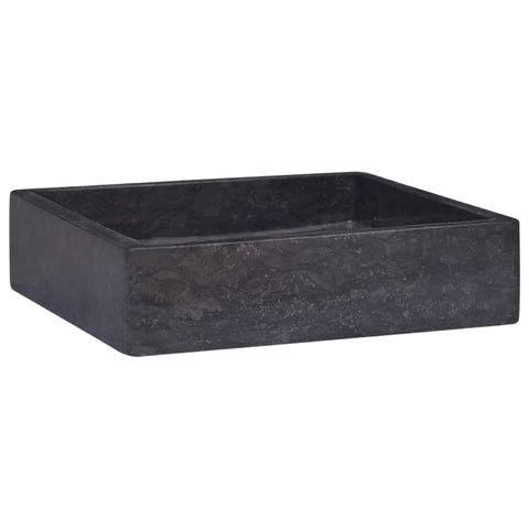 Waschbecken Schwarz 40x40x10 cm Marmor