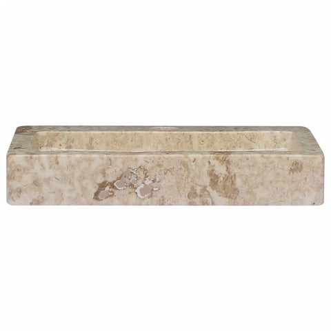 vidaXL Wandwaschbecken Creme 38x24x6,5 cm Marmor