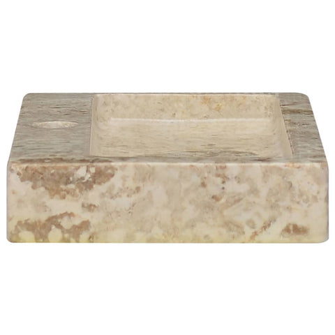 vidaXL Wandwaschbecken Creme 38x24x6,5 cm Marmor