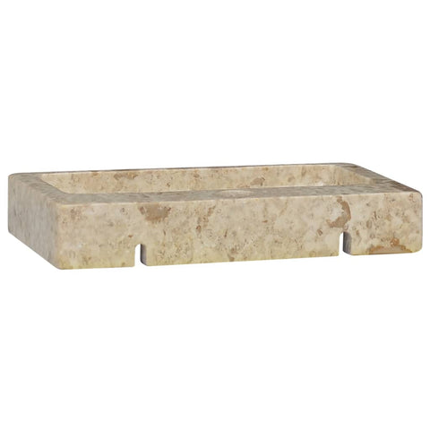 vidaXL Wandwaschbecken Creme 38x24x6,5 cm Marmor